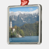 Slovenië, Bled, Lake Bled, Bled Island, Bled 2 Metalen Ornament (Links)