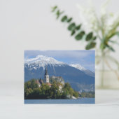 Slovenië, Bled, Lake Bled, Bled Island, Bled Briefkaart (Staand voorkant)