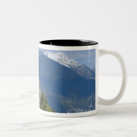 Slovenië, Bled, Lake Bled, Bled Island, Bled Tweekleurige Koffiemok (Rechts)