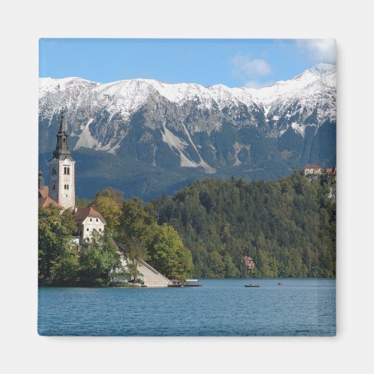 Slovenië, Bled, Meer van Bled, Bled Eiland, Bled 2 Magneet (Voorkant)