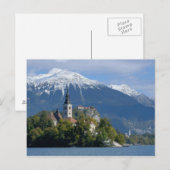 Slovenië, Bled, Meer van Bled, Bled-eiland, Bled Briefkaart (Voorkant / Achterkant)