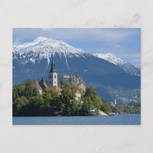 Slovenië, Bled, Meer van Bled, Bled-eiland, Bled Briefkaart