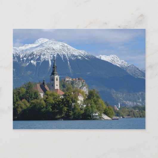 Slovenië, Bled, Meer van Bled, Bled-eiland, Bled Briefkaart (Voorkant)