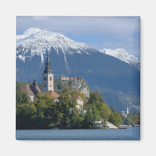 Slovenië, Bled, Meer van Bled, Bled-eiland, Bled Magneet (Voorkant)