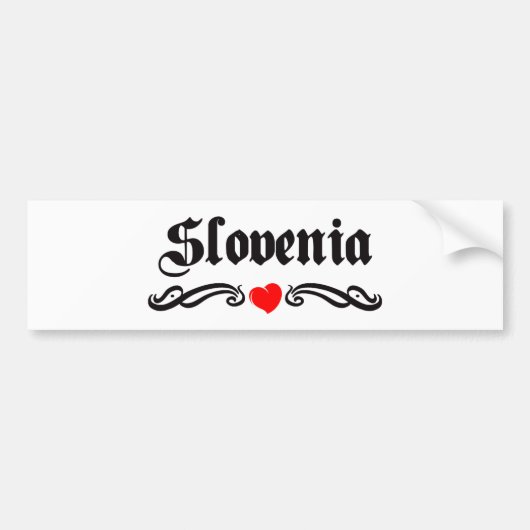Slovenië Bumpersticker (Voorkant)