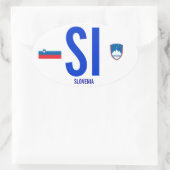 Slovenië* Bumpersticker Ovale Sticker (Tas)