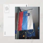 slovenië eu - vlag briefkaart (Voorkant / Achterkant)