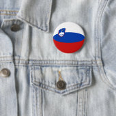 Slovenië Fisheye Flag Button (In situ)