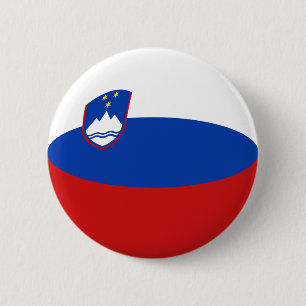 Slovenië Fisheye Flag Button