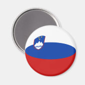 Slovenië Fisheye Vlag Magneet (Voorkant / Achterkant)