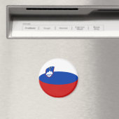 Slovenië Fisheye Vlag Magneet (Insitu (Vaatwasser))