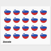 Slovenië Fisheye Vlag Sticker (Vel)