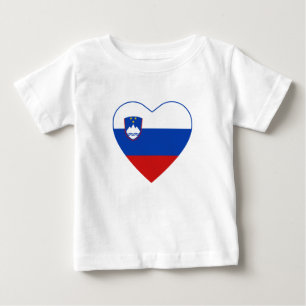 Slovenië Flag Heart T-Shirt