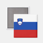 Slovenië Flag Magnet (Voorkant / Achterkant)