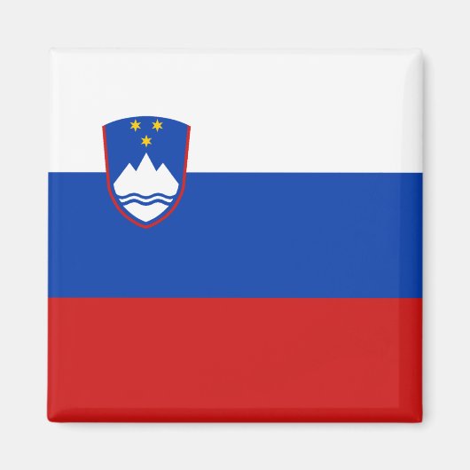Slovenië Flag Magnet (Voorkant)