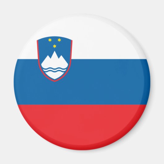 Slovenië Flag Magnet (Voorkant)