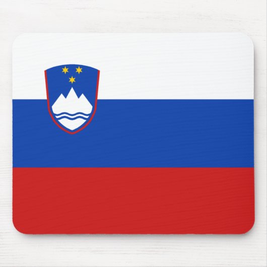 Slovenië Flag Mousepad Muismat (Voorkant)