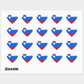 Slovenië Flag Splendid Patriotic Hart Sticker (Vel)