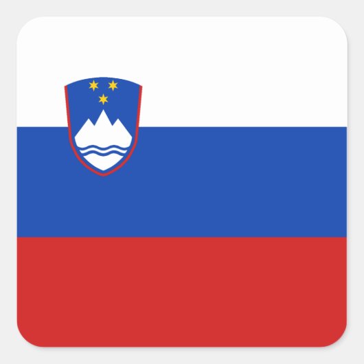 Slovenië Flag Sticker (Voorkant)