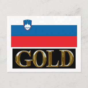 SLOVENIË GOLD BRIEFKAART