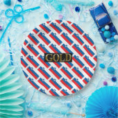 SLOVENIË GOLD PAPIEREN BORDJE (Feest)