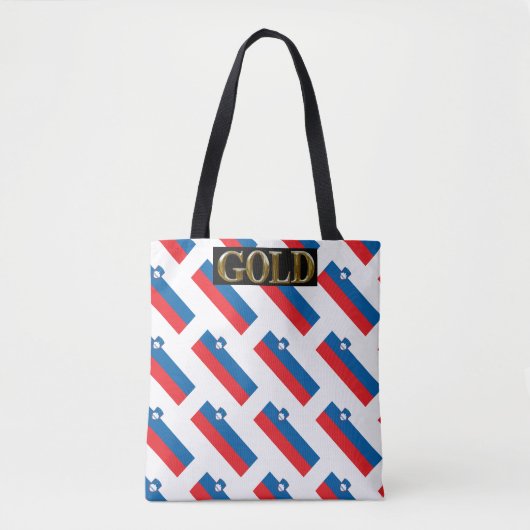 SLOVENIË GOLD TOTE BAG (Voorkant)