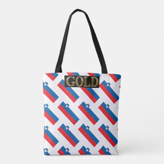 SLOVENIË GOLD TOTE BAG (Achterkant)
