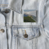 SLOVENIË, GORENJSKA, Bled: Bled Kasteel & 2 Vierkante Button 5,1 Cm (In situ)