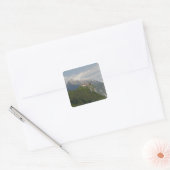 SLOVENIË, GORENJSKA, Bled: Bled Kasteel & 2 Vierkante Sticker (Envelop)