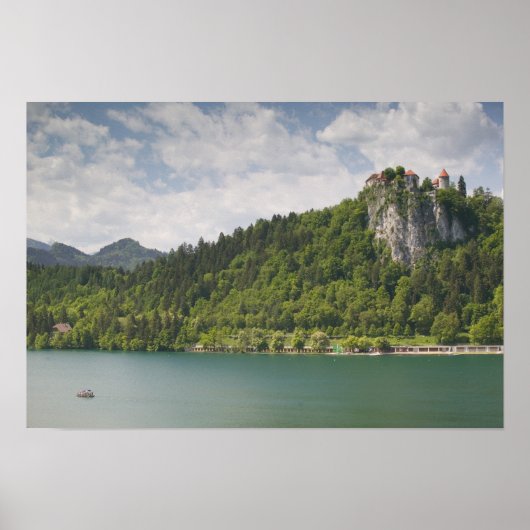 SLOVENIË, GORENJSKA, Bled: Bled Kasteel & Poster (Voorkant)