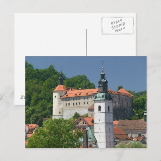 SLOVENIË, GORENJSKA, Skofja Loka: St.-kerk. Briefkaart (Voorkant / Achterkant)