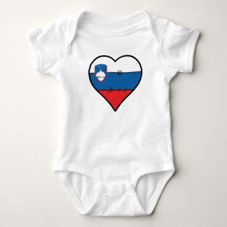 Slovenië Heart Slovenian Flag Romper