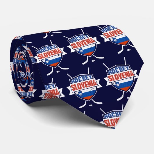 Slovenië Ice Hockey Shield Stropdas (Opgerold)