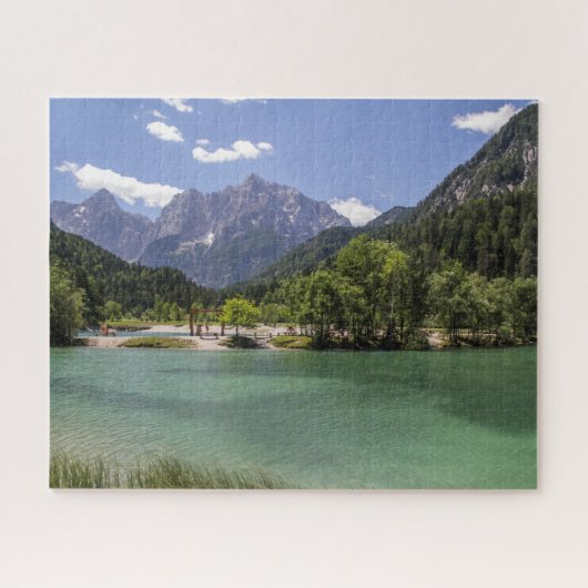 Slovenië Jigzaag Puzzle - Jasna-meer Legpuzzel (Horizontaal)