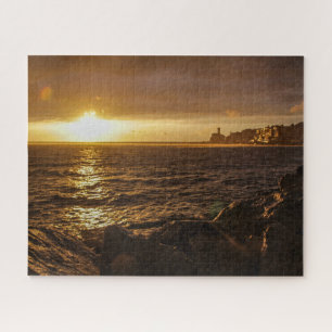 Slovenië Jigzaag Puzzle - Sunset over Piran Legpuzzel
