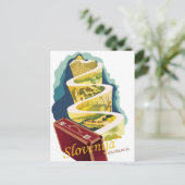 Slovenië, Joegoslavië, vintage-reizen Briefkaart (Staand voorkant)