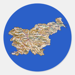 Slovenië kaart Sticker