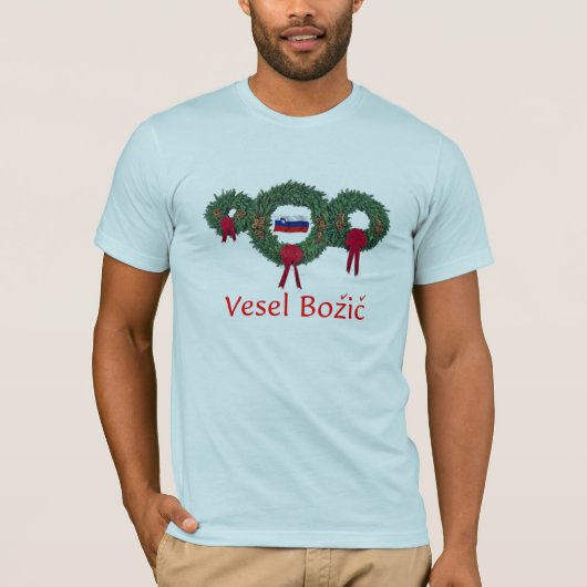 Slovenië Kerstmis 2 T-shirt (Voorkant)