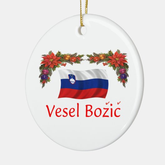 Slovenië Kerstmis Keramisch Ornament (Links)