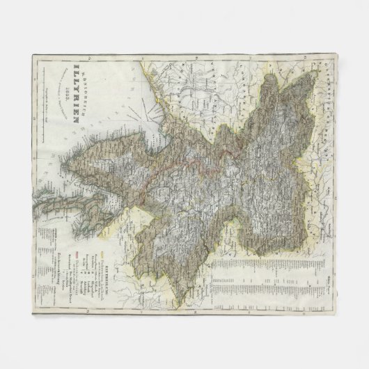 Slovenië, Kroatië Fleece Deken (Voorkant (Horizontaal))