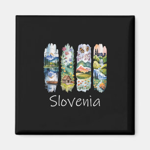 Slovenië Kwaststreek Sloveense Vakantie Souvenir S Magneet