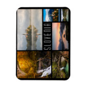 Slovenië landschappen collage reisfoto magneet (Verticaal)