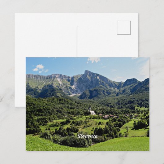 Slovenië landschapsfoto briefkaart (Voorkant / Achterkant)