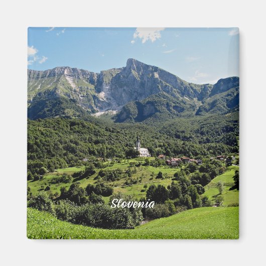 Slovenië landschapsfoto magneet (Voorkant)