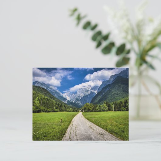 Slovenië, landschapsfoto met Alpen Briefkaart (Staand voorkant)