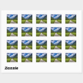 Slovenië, landschapsfoto met Alpen Vierkante Sticker (Vel)