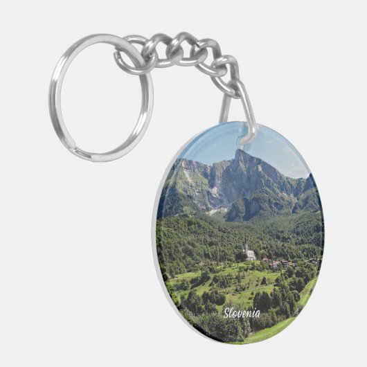 Slovenië landschapsfoto sleutelhanger (Voorkant Links)