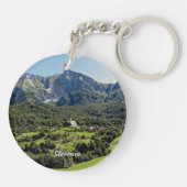 Slovenië landschapsfoto sleutelhanger (Achterkant)