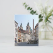 Slovenië - Ljubljana - Carniole Fountain (1751) Briefkaart (Staand voorkant)