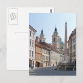 Slovenië - Ljubljana - Carniole Fountain (1751) Briefkaart (Voorkant / Achterkant)